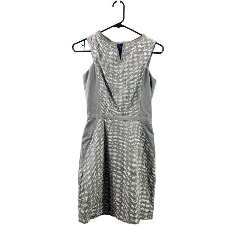Addison Women's Light Grey & White Short Dress